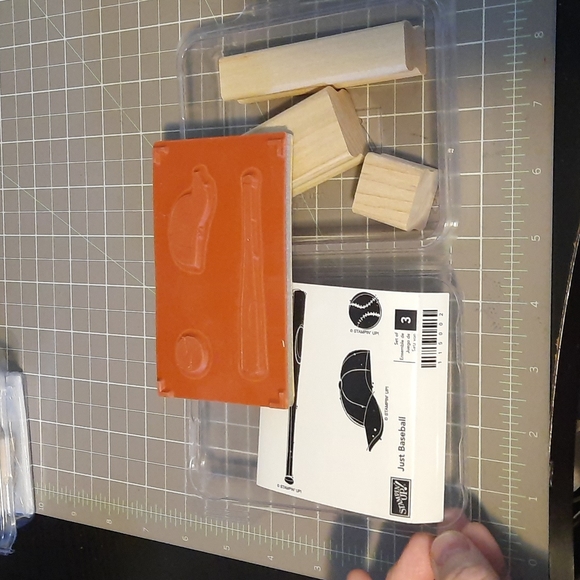 Just Baseball Stampin Up Rubber stamp set - Picture 2 of 2